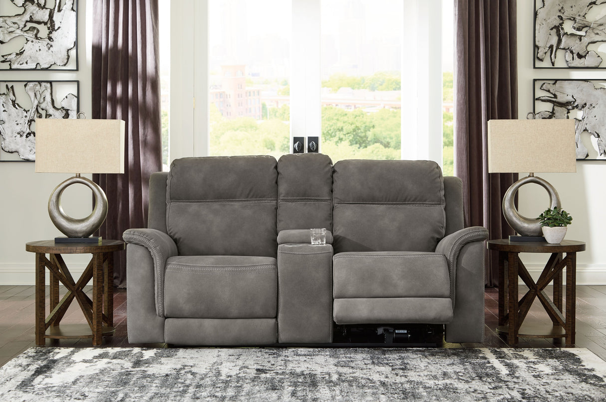 Next-Gen Durapella - Reclining Power Loveseat With Console by Signature Design by Ashley® | Bel Furniture