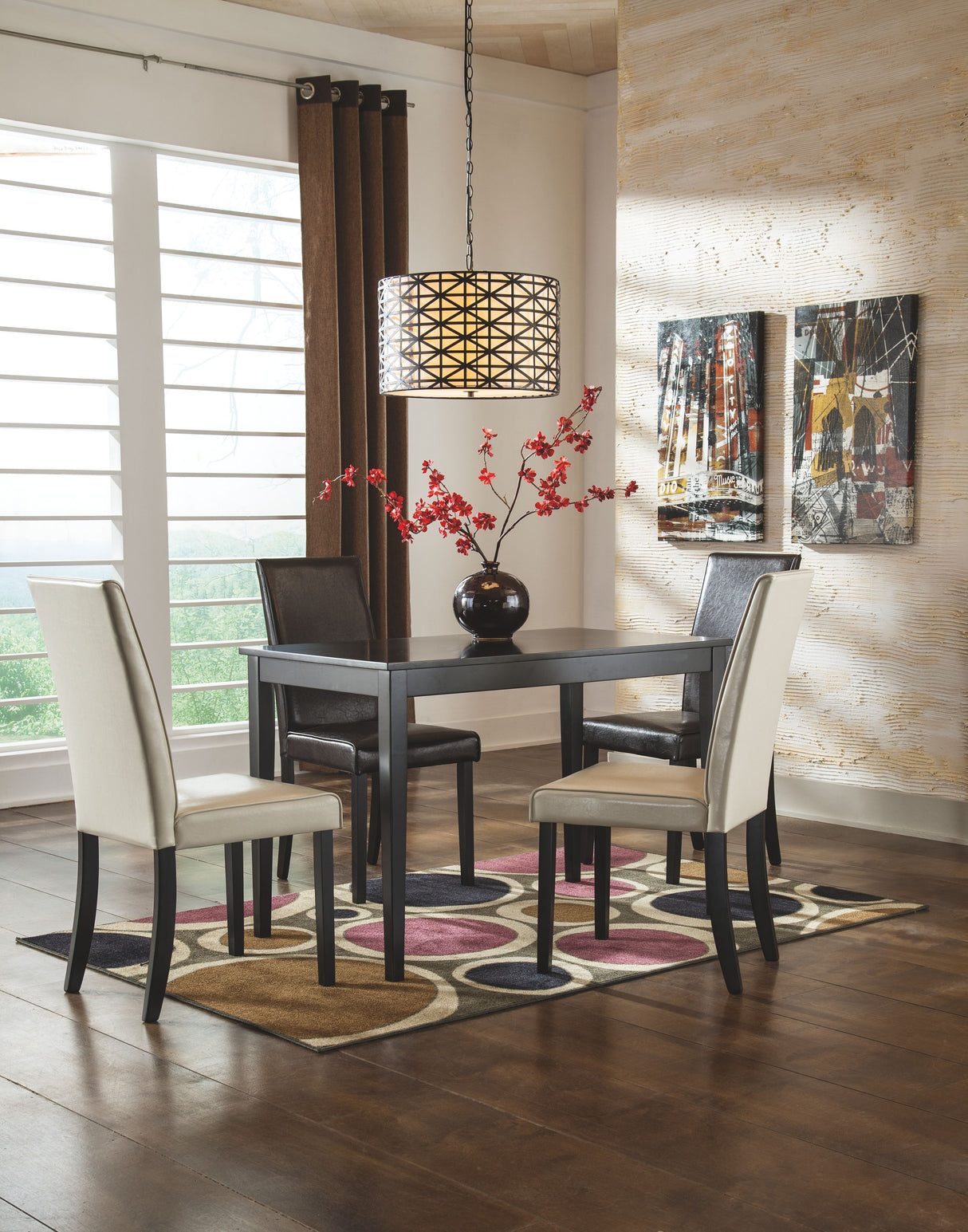 Kimonte - Dark Brown - Rectangular Dining Room Table by Signature Design by Ashley® | Bel Furniture