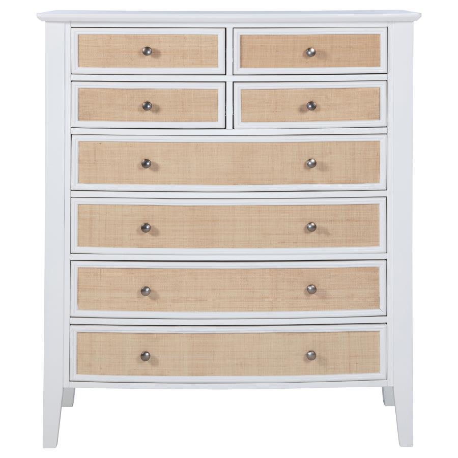 Bexhill - 8-Drawer Chest Of Drawers - White by Coaster Fine Furniture | Bel Furniture
