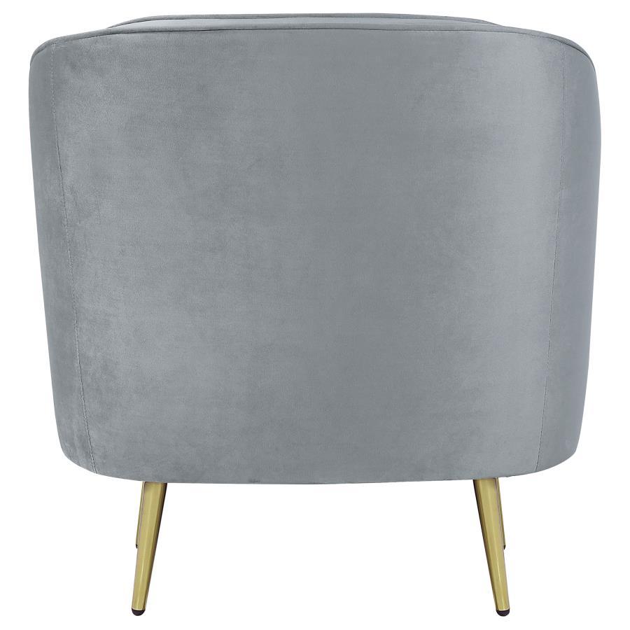 Sophia - Upholstered Channel Tufted Barrel Accent Chair by CoasterEssence | Bel Furniture