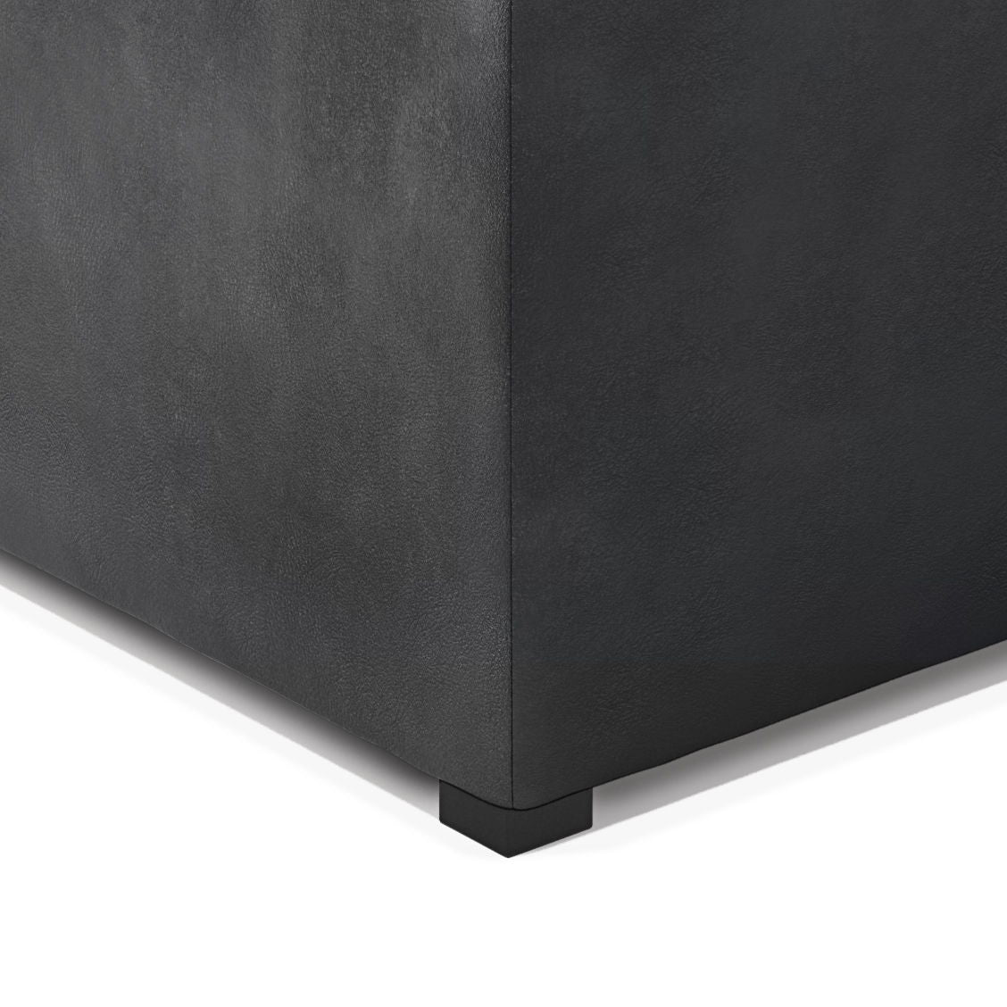 Avalon - Upholstered Square Coffee Table Storage Ottoman by Simpli-Home | Bel Furniture