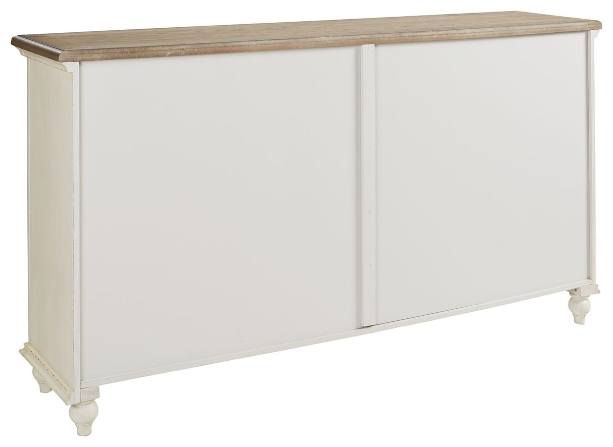 Roranville - Antique White - Accent Cabinet by Signature Design by Ashley® | Bel Furniture