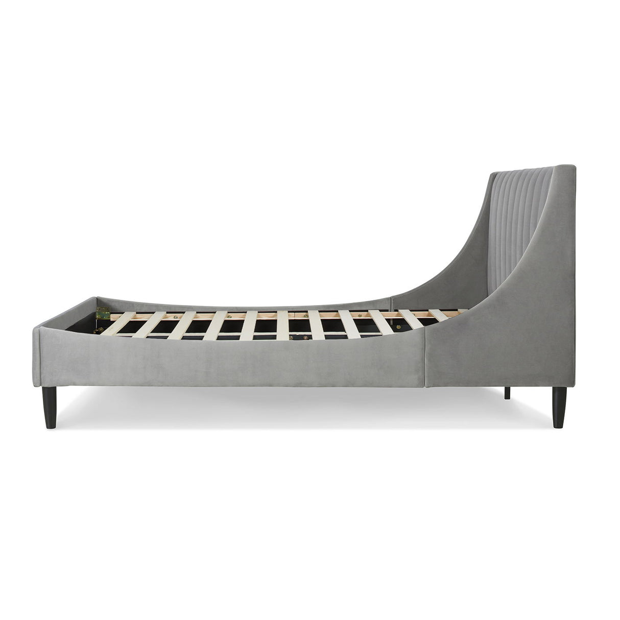 Aspen - Vertical Tufted Modern Headboard Platform Bed Set by Jennifer Taylor Home | Bel Furniture