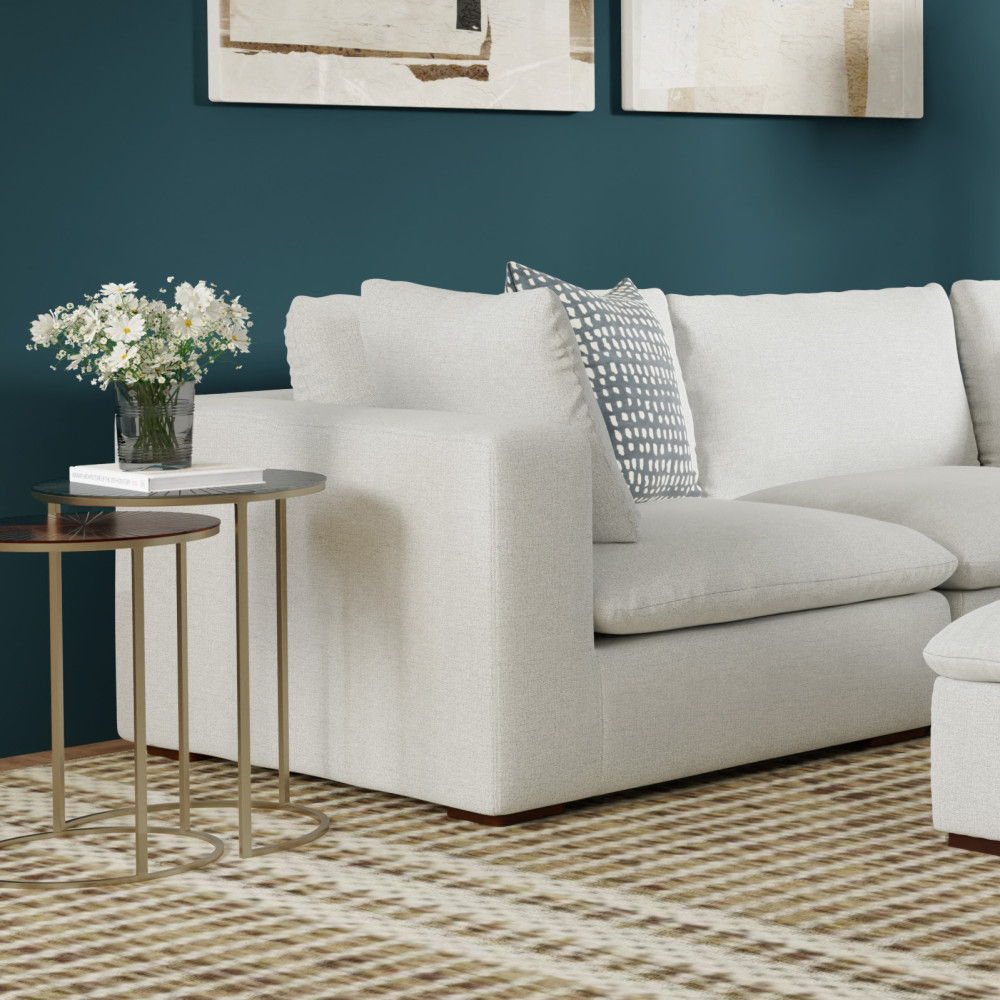 Jasmine - Left Arm Sofa Module - Gray by Simpli-Home | Bel Furniture