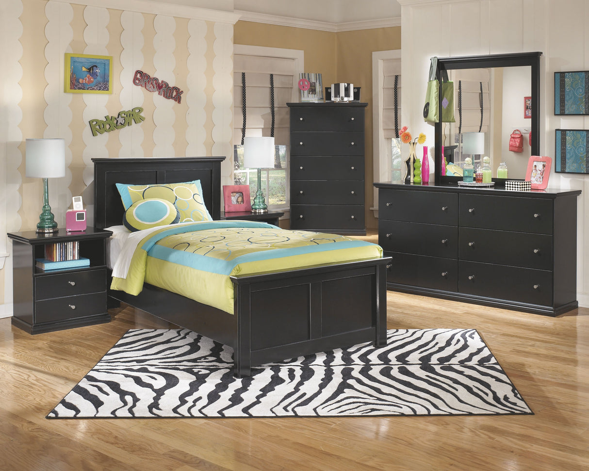 Maribel - Black - Five Drawer Chest by Signature Design by Ashley® | Bel Furniture