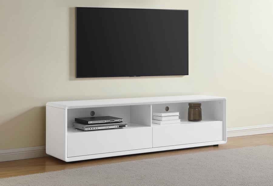 Ellice - TV Stand Media Console - White by Coaster Fine Furniture | Bel Furniture