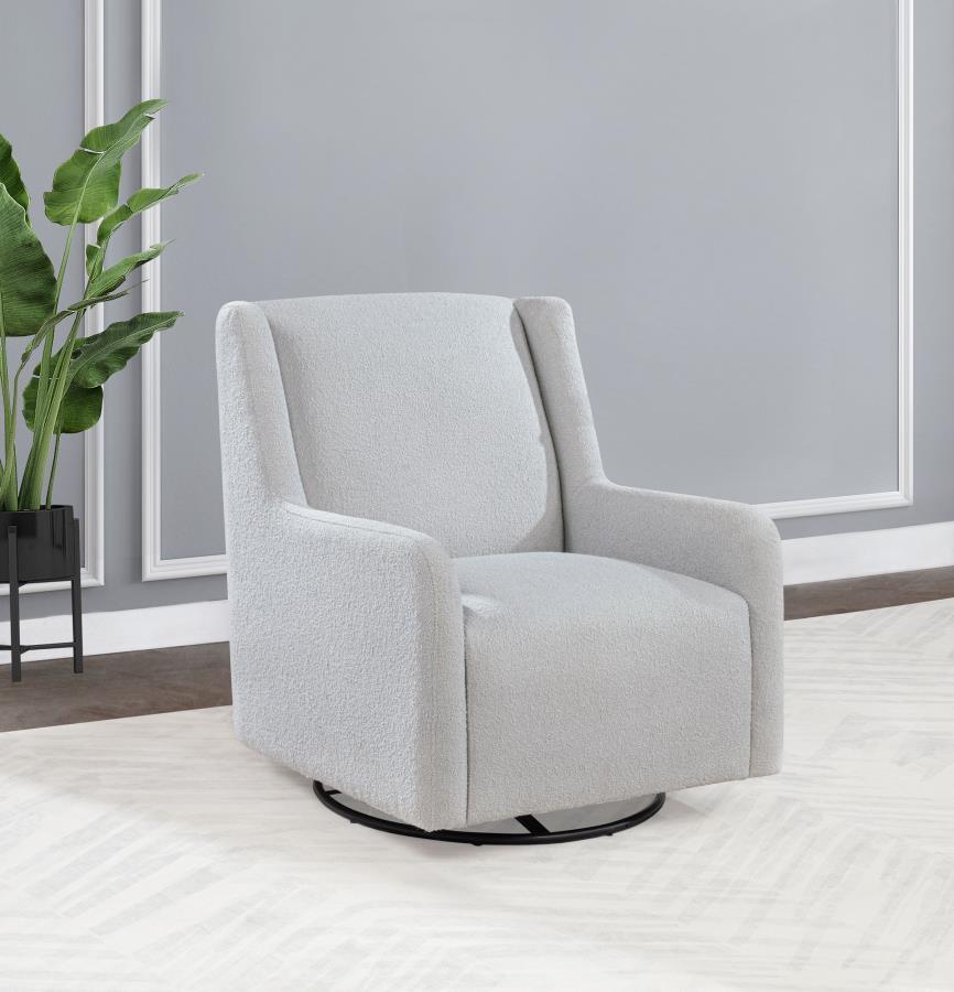 Serra - Boucle Upholstered Swivel Glider Recliner by Coaster Fine Furniture | Bel Furniture