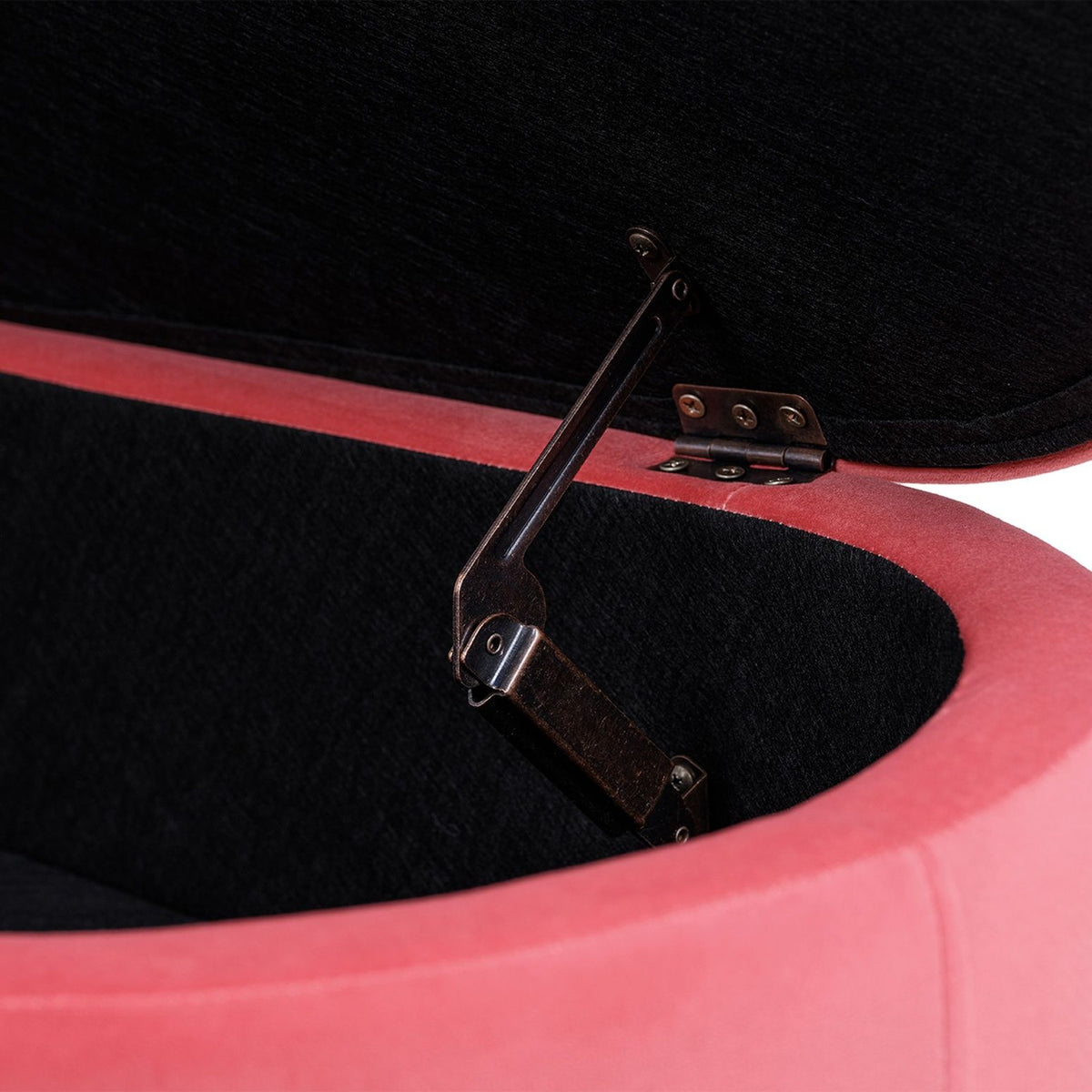 Serena - Contemporary Design Oval Storage Bench Ottoman