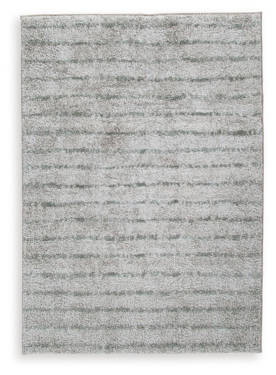 Laddway - Rug Gray 5' x 7' by Signature Design by Ashley® | Bel Furniture