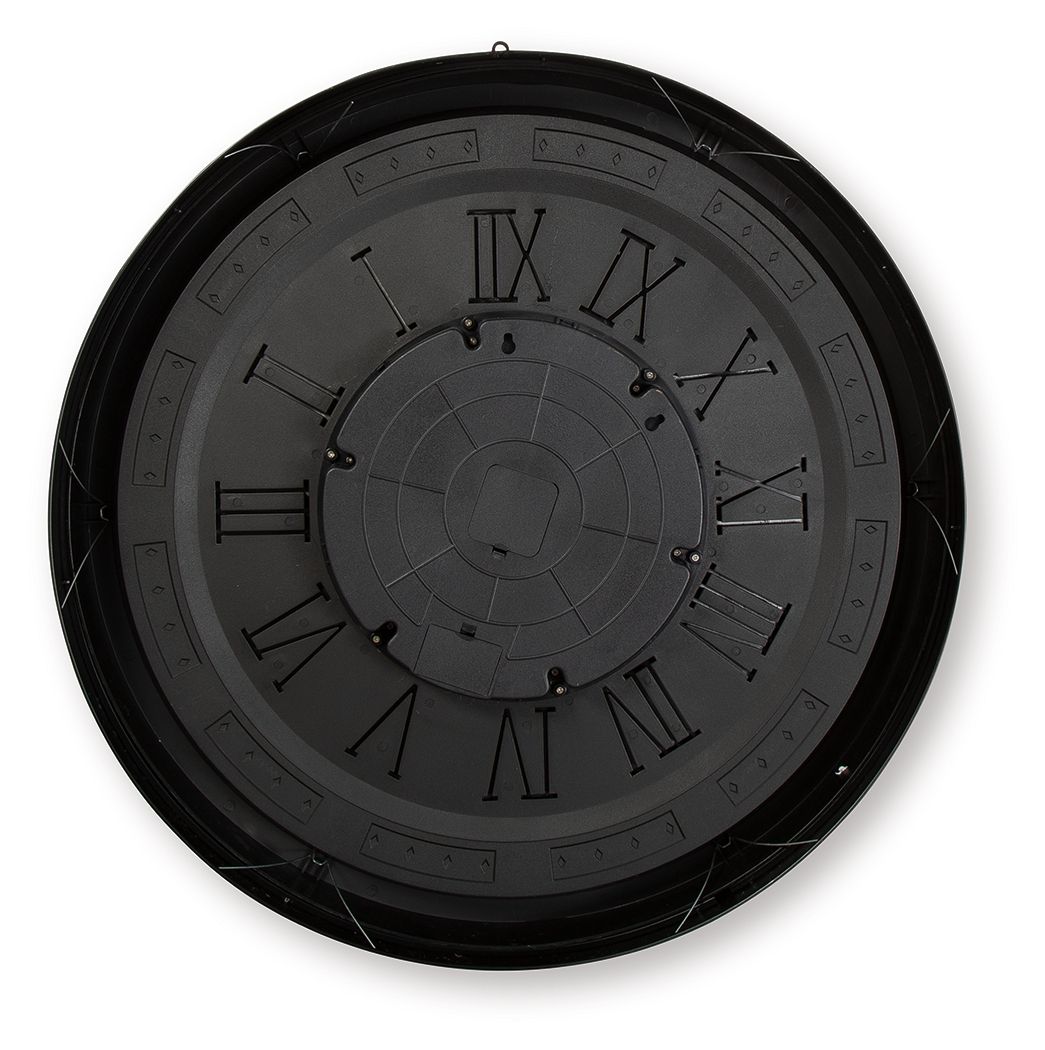 Dairton - Black / Gold Finish - Wall Clock by Signature Design by Ashley® | Bel Furniture