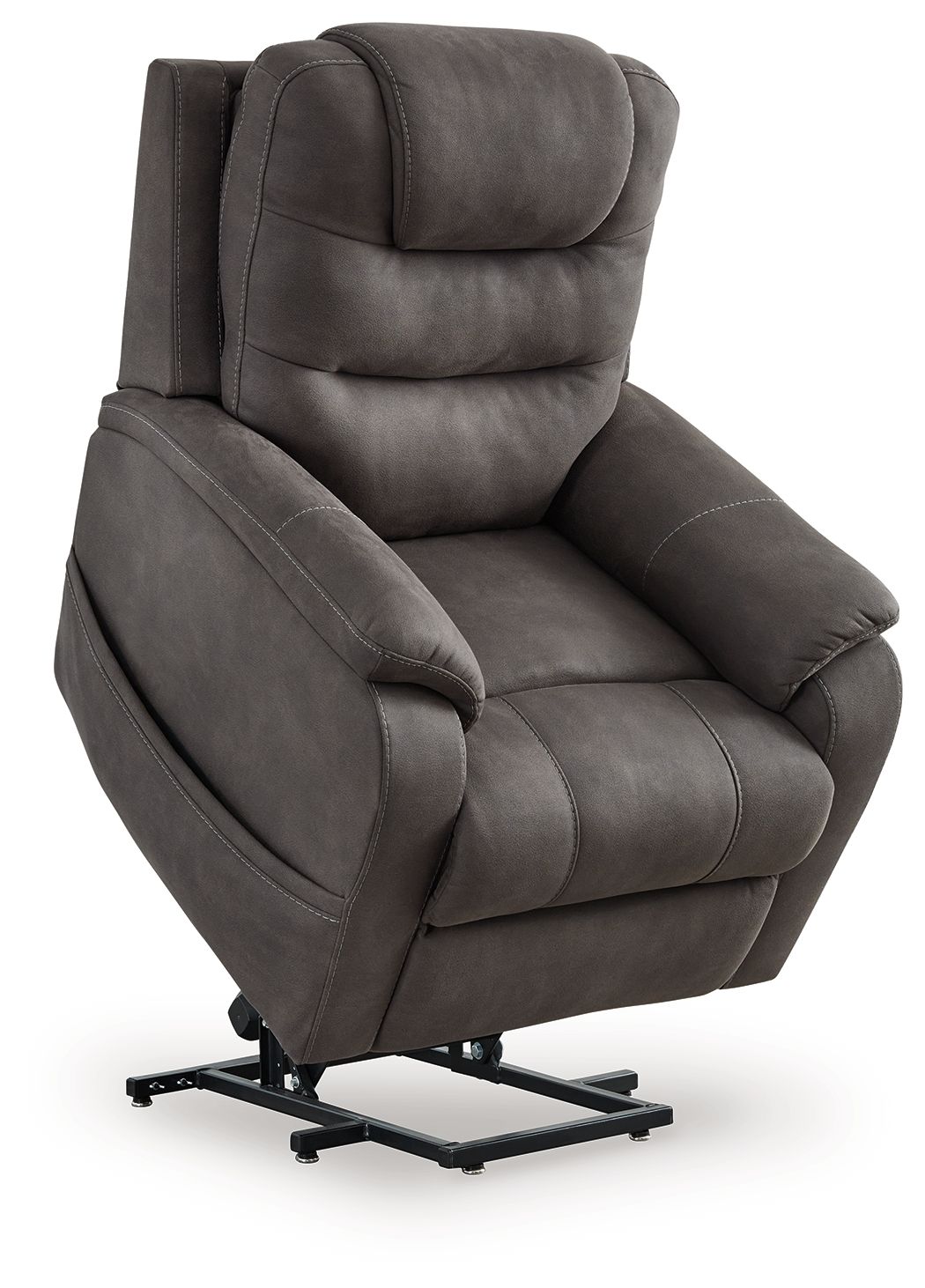Snowfield - Gunmetal - Power Lift Recliner by Signature Design by Ashley® | Bel Furniture