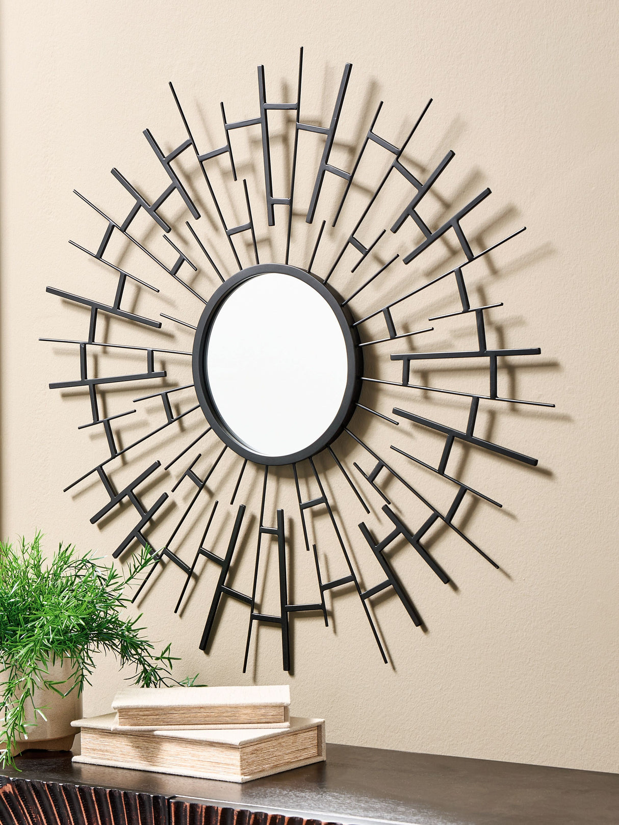 Garrenworth - Black - Accent Mirror by Signature Design by Ashley® | Bel Furniture