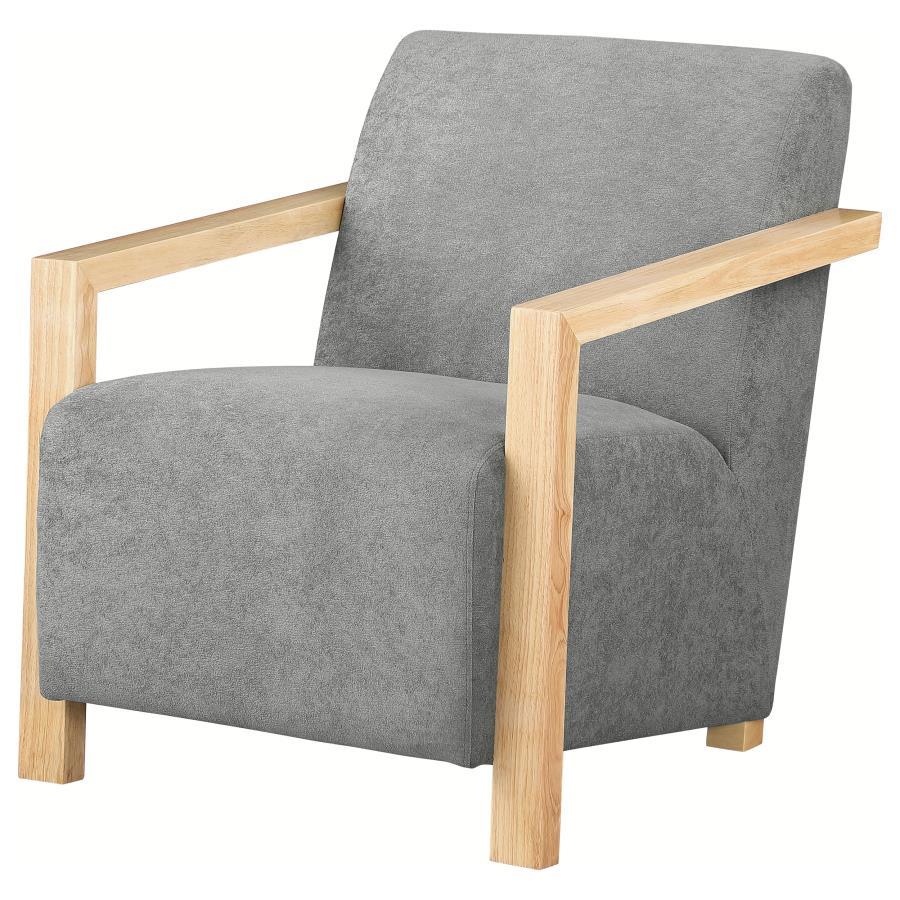 Diego - Upholstered Accent Arm Chair With Wood Arms by CoasterEveryday | Bel Furniture
