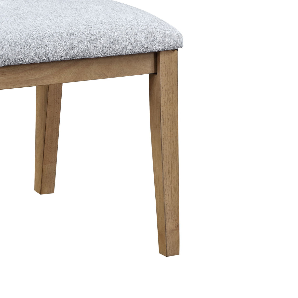 Delphine - Round Dining Table Set With Chairs (Set of 5) - Oak Finish And Gray by Lilola Home | Bel Furniture