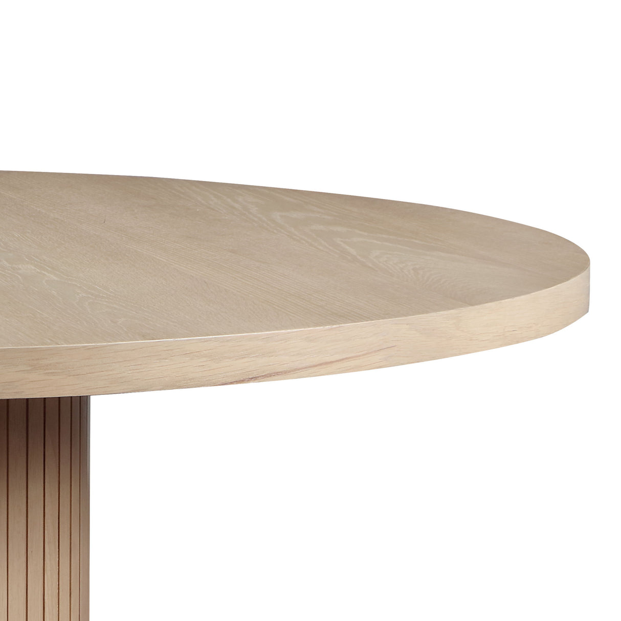 Caspian - 5 Piece Round Dining Table Set With Chairs - Oak by Lilola Home | Bel Furniture