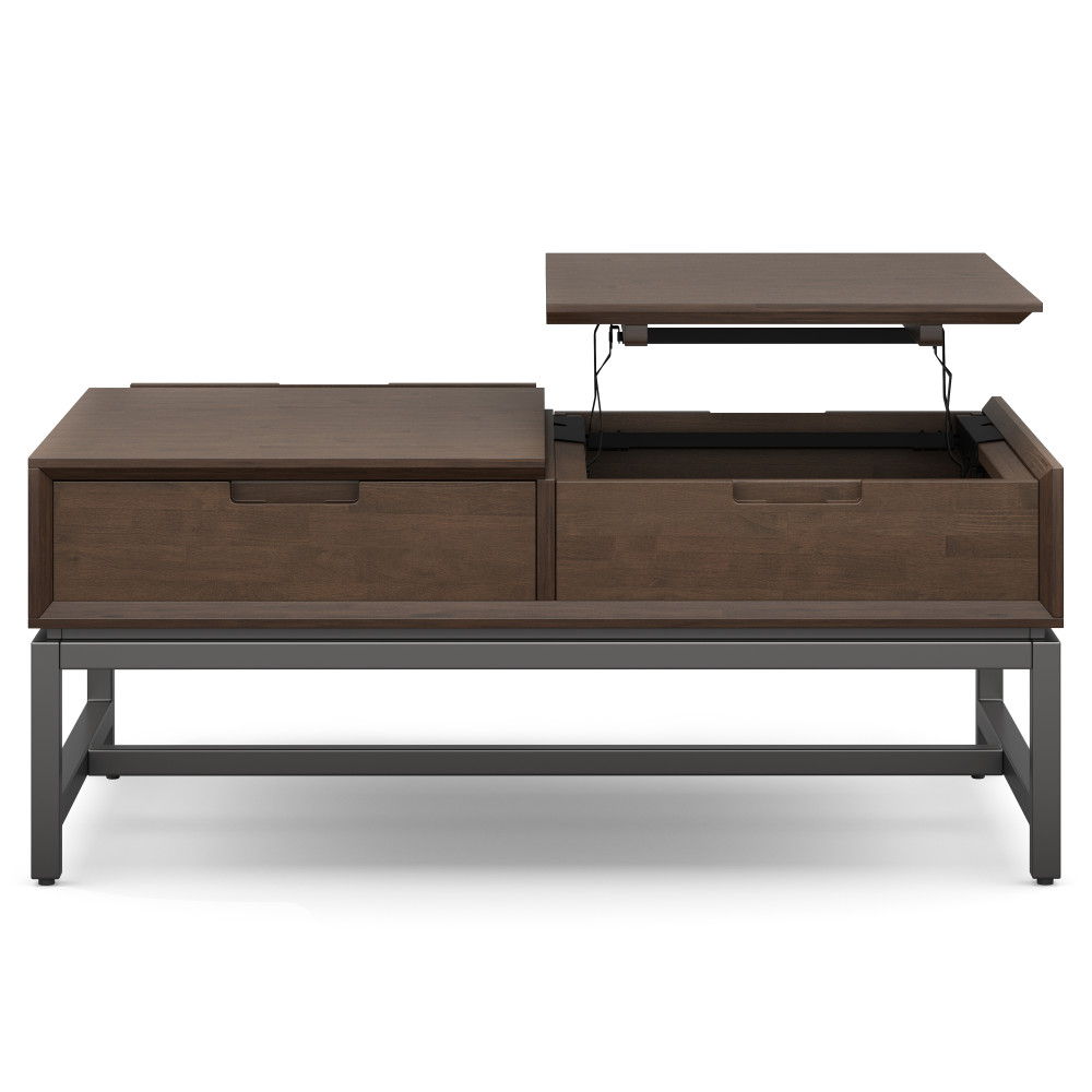 Banting - Lift Top Coffee Table - Walnut Brown by Simpli-Home | Bel Furniture