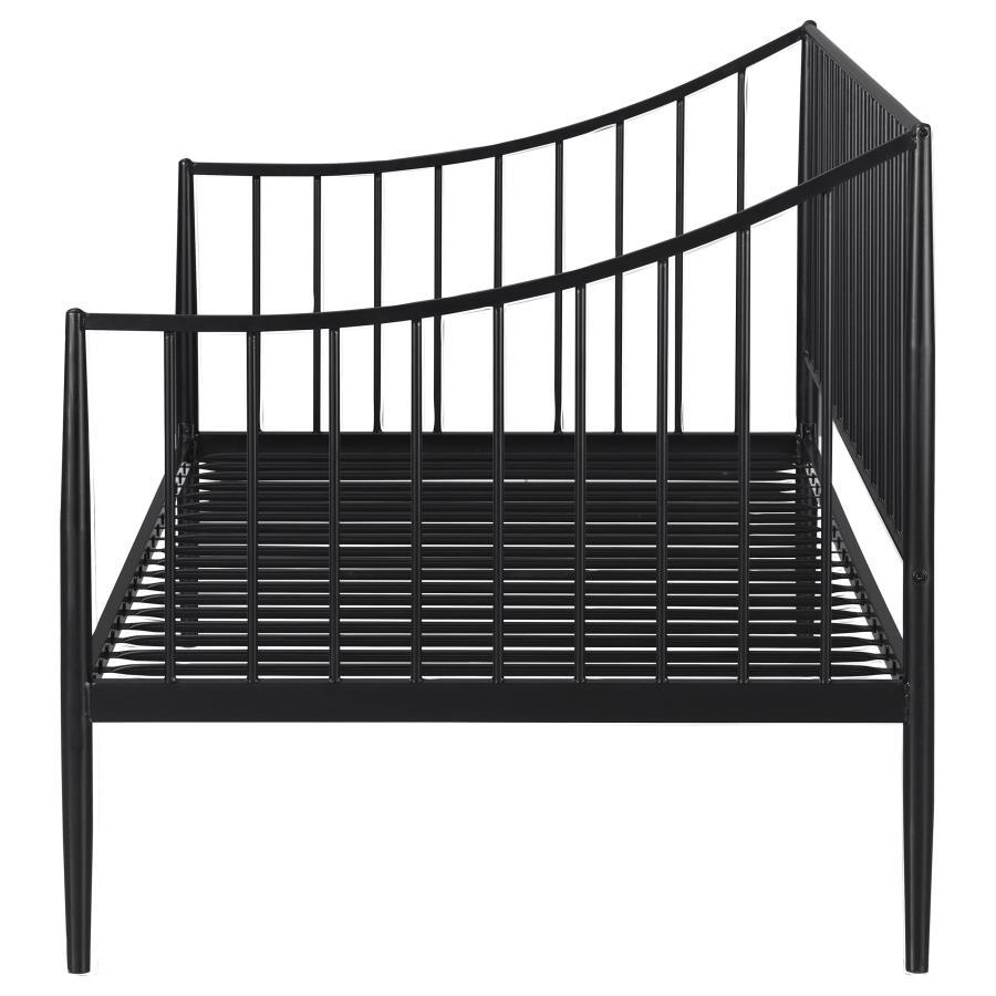 Newbury - Metal Twin Daybed Bed Frame - Matte Black
