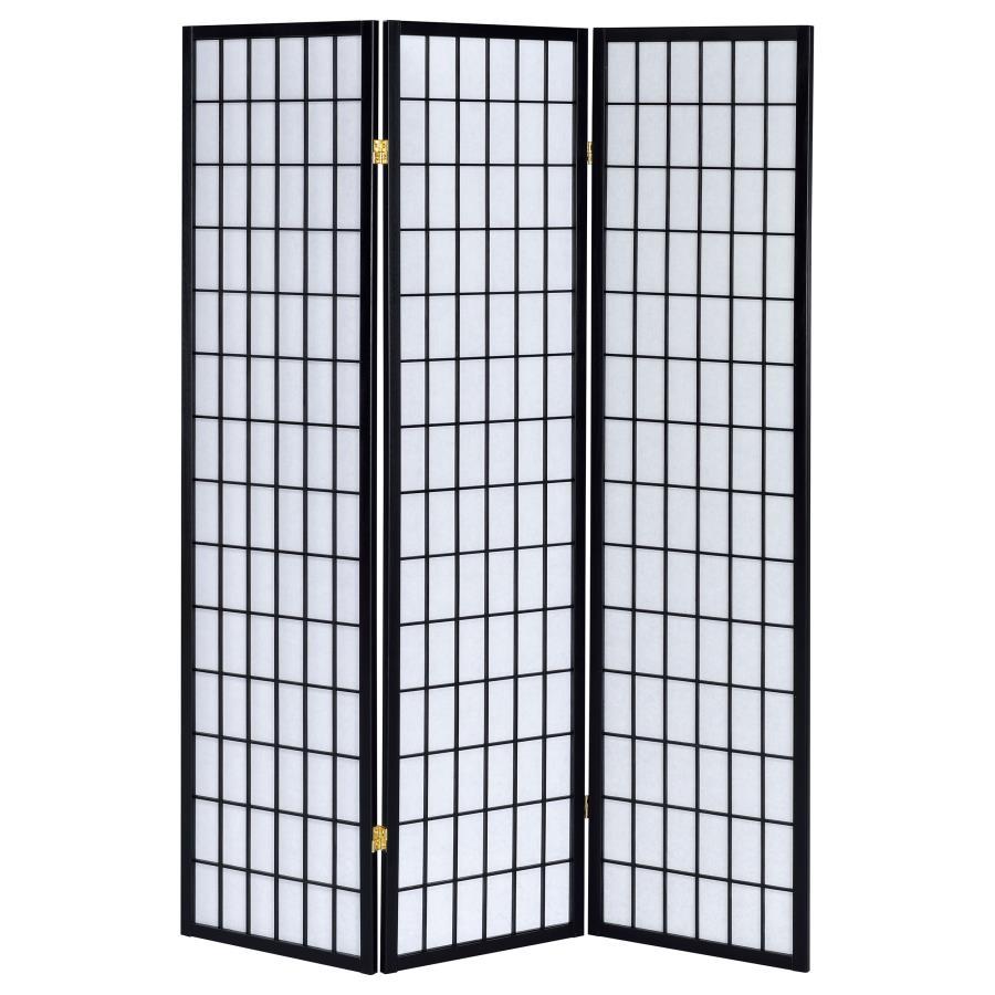 Carrie - 3-Panel Room Divider Folding Shoji Screen by CoasterEveryday | Bel Furniture