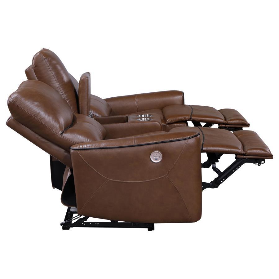 Greenfield - Upholstered Power Reclining Loveseat by Coaster Fine Furniture | Bel Furniture