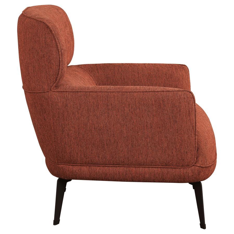 Andrea - Upholstered Crecent Arm Accent Chair by Coaster Fine Furniture | Bel Furniture