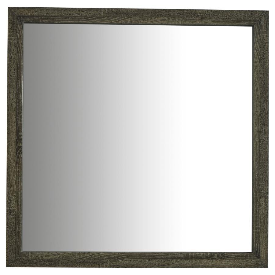 Wright - Dresser Mirror - Brown Oak by Coaster Fine Furniture | Bel Furniture