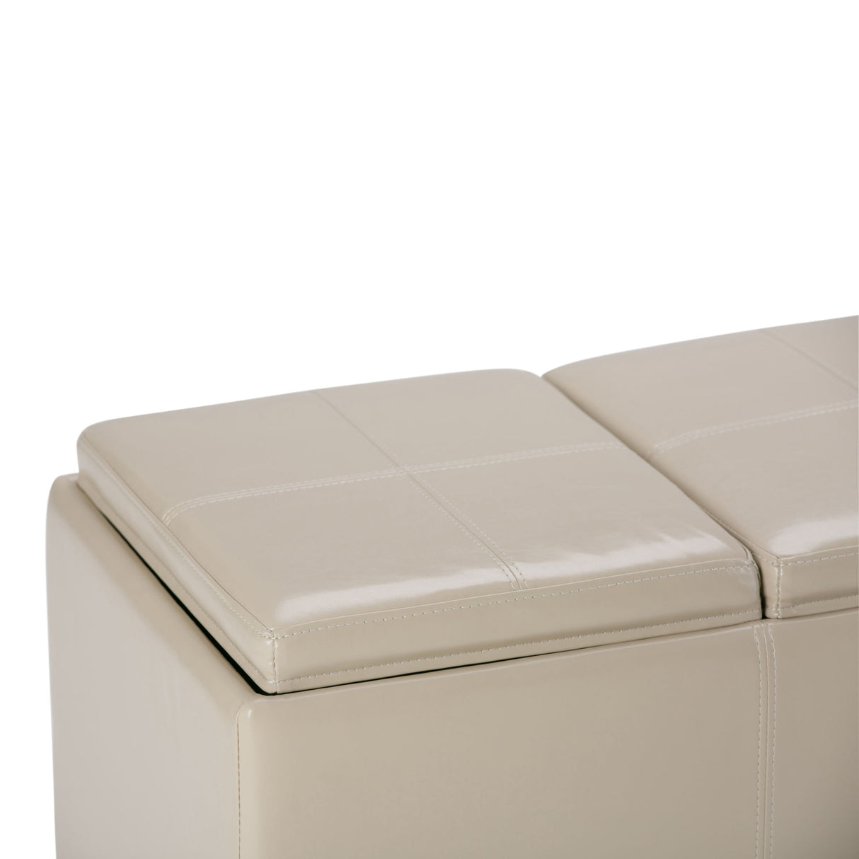 Avalon - Upholstered Storage Ottoman by Simpli-Home | Bel Furniture
