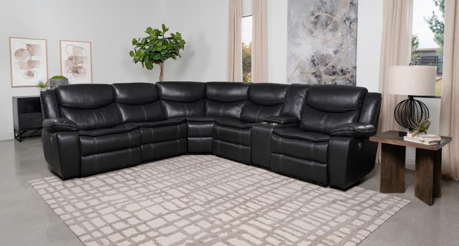 Sycamore - Upholstered Power Reclining Sectional Sofa by Coaster Fine Furniture | Bel Furniture