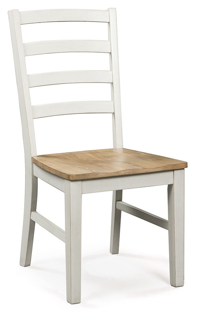Purlaney - Antique White / Natural - Dining Room Side Chair (Set of 2) by Signature Design by Ashley® | Bel Furniture