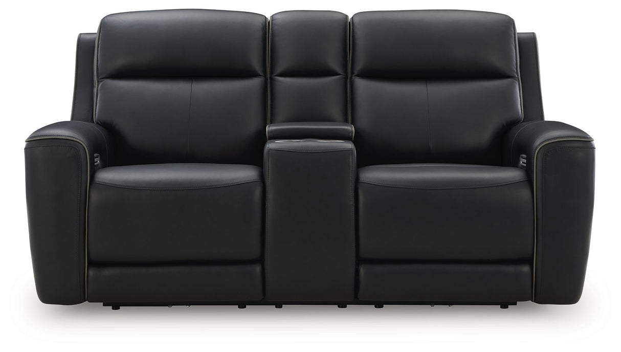 5Z-Comfort - Relaxation - Power Reclining Loveseat with Console / Adj Headrest by Signature Design by Ashley® | Bel Furniture