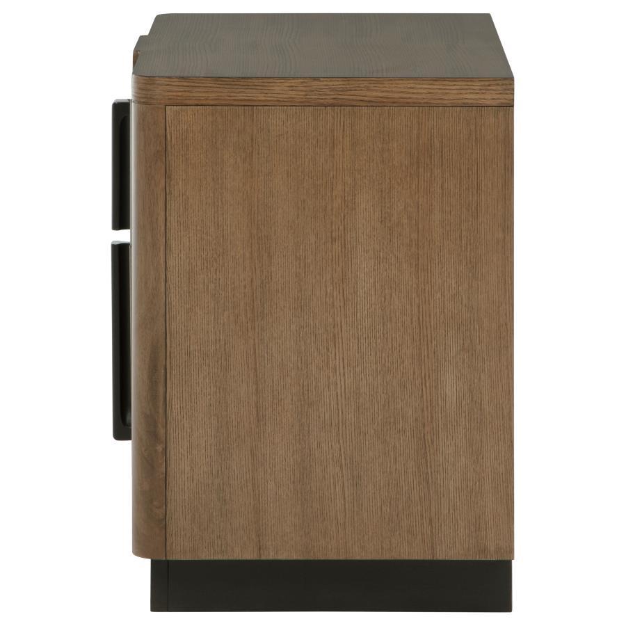 Terrace - 2-Drawer Nightstand Bedside Table - Ash Brown by Coaster Fine Furniture | Bel Furniture