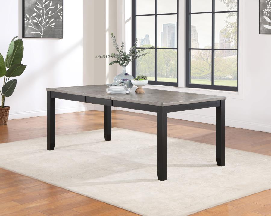 Elodie - Rectangular Extension Leaf Dining Table - Black by Coaster Fine Furniture | Bel Furniture