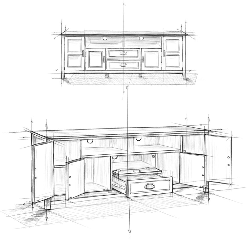 Burlington - TV Media Stand by Simpli-Home | Bel Furniture