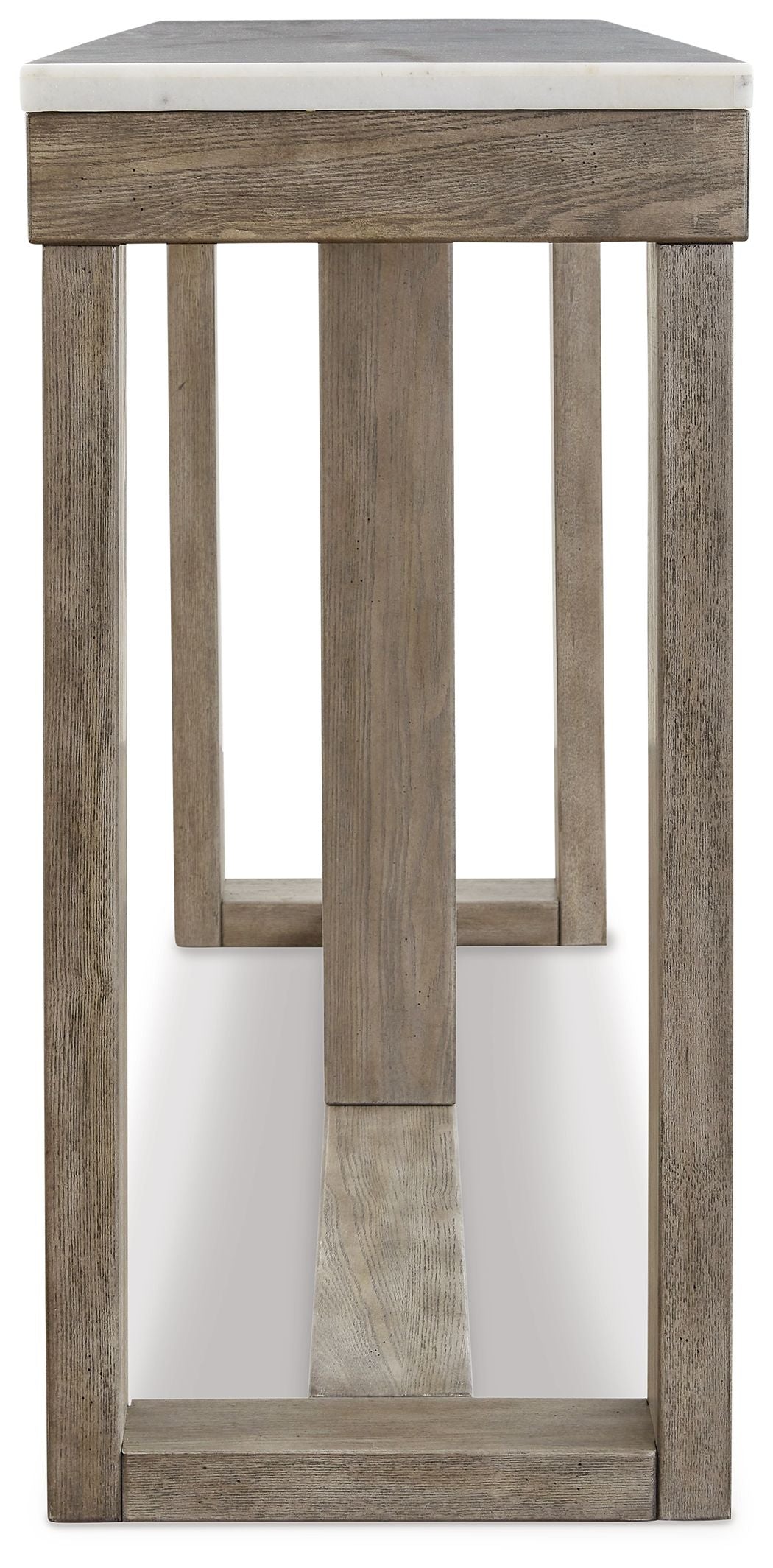 Loyaska - Brown / Ivory - Sofa Table by Signature Design by Ashley® | Bel Furniture