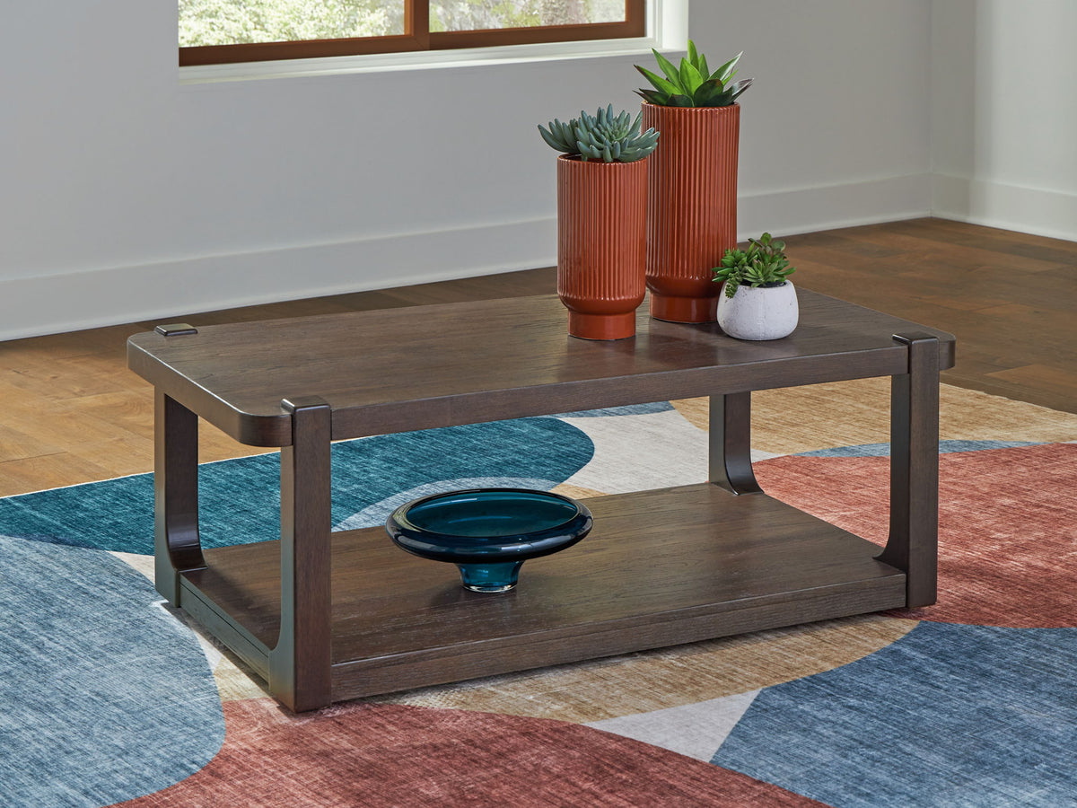 Breckington - Rectangle Cocktail Table - Dark Brown