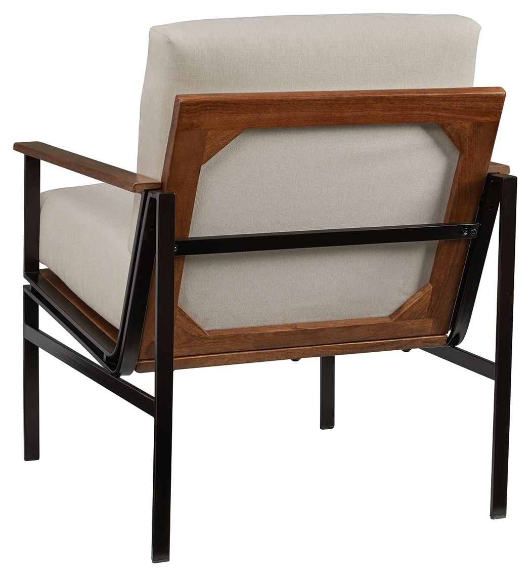 Tilden - Ivory / Brown - Accent Chair by Signature Design by Ashley® | Bel Furniture