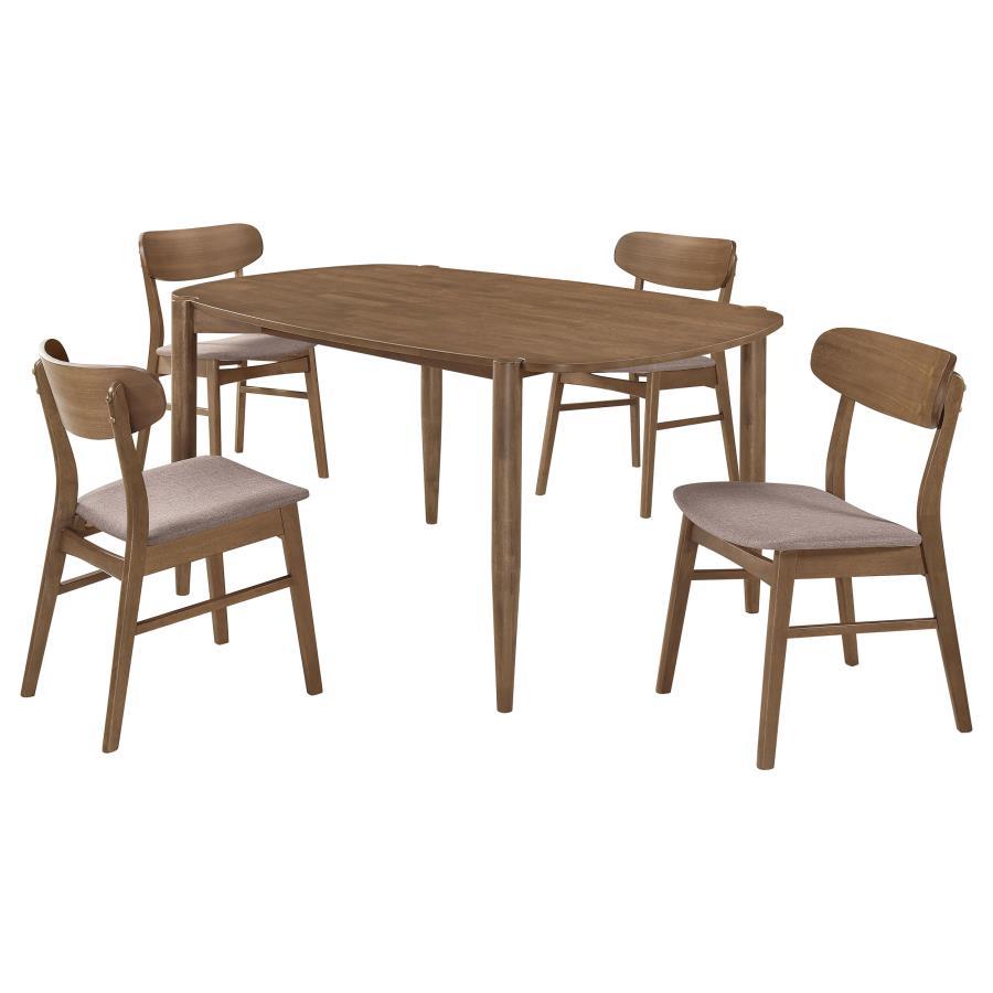 Dortch - Oval Solid Wood Dining Set by Coaster Fine Furniture | Bel Furniture