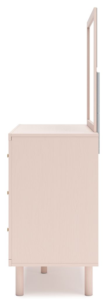 Wistenpine - Blush - Dresser And Mirror by Signature Design by Ashley® | Bel Furniture