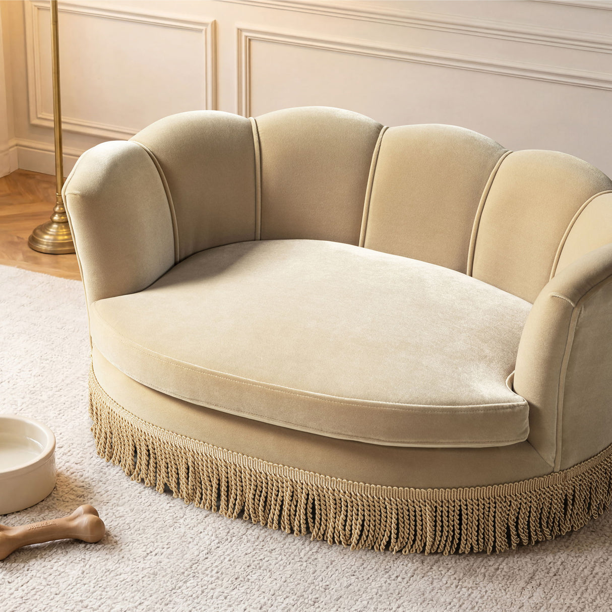 Clara - Scalloped Pet Sofa Bed