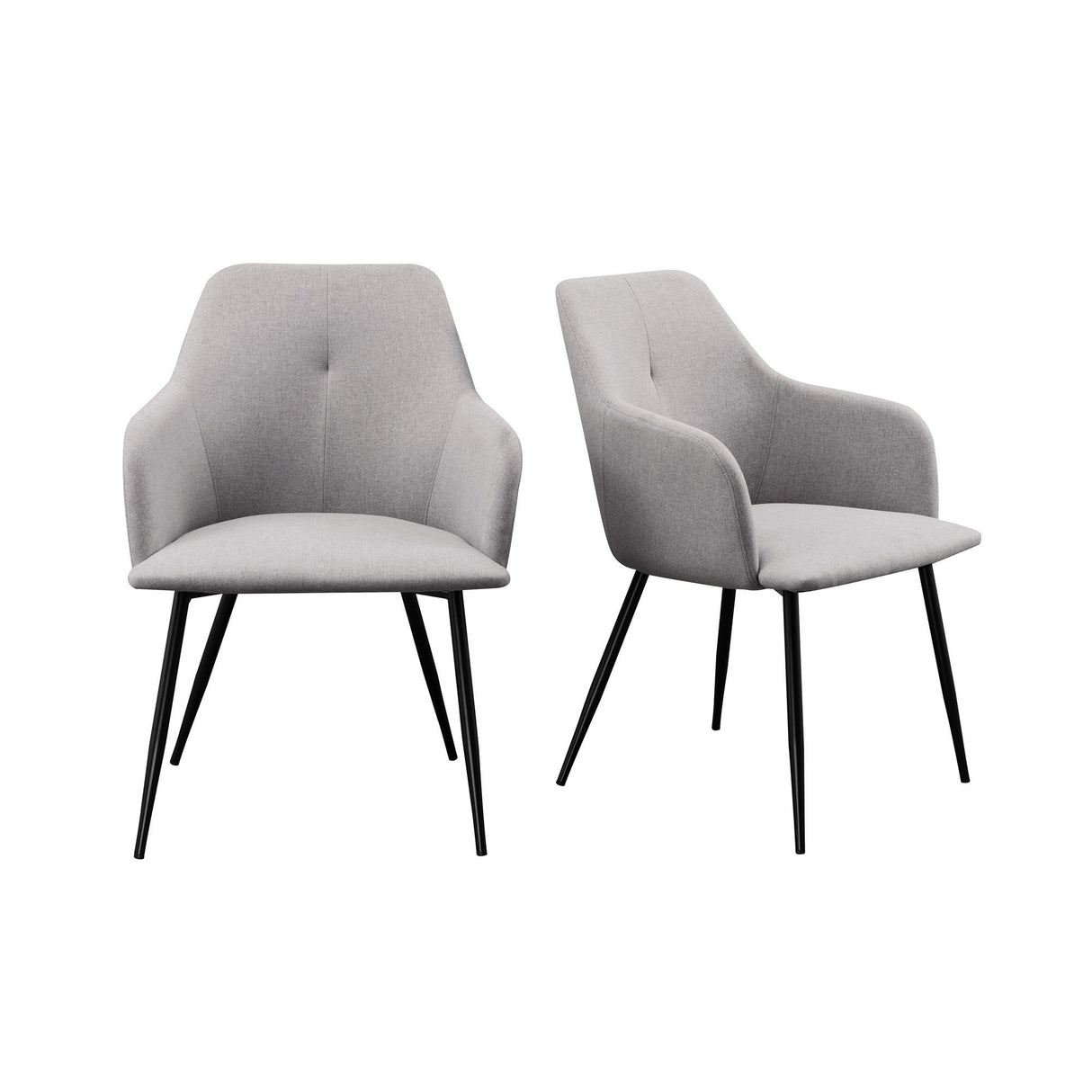 Contemporary Upholstered Woven Dining Chairs by Walker Edison | Bel Furniture