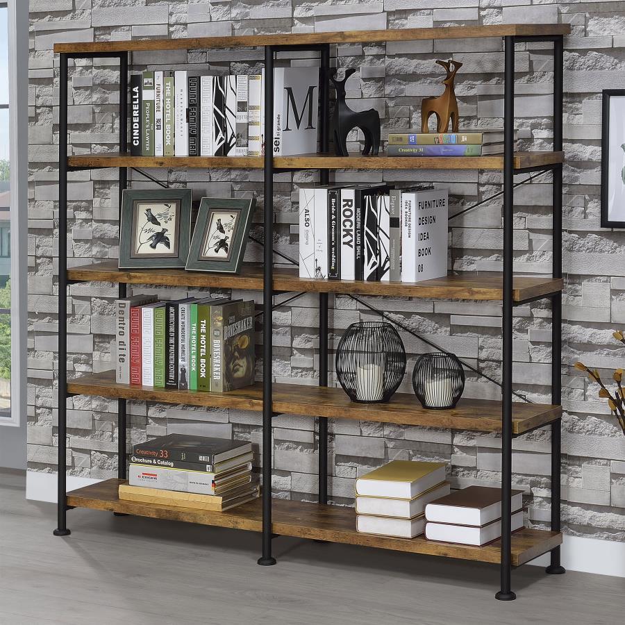 Analiese - 4-Shelf Double Bookshelf by CoasterEveryday | Bel Furniture