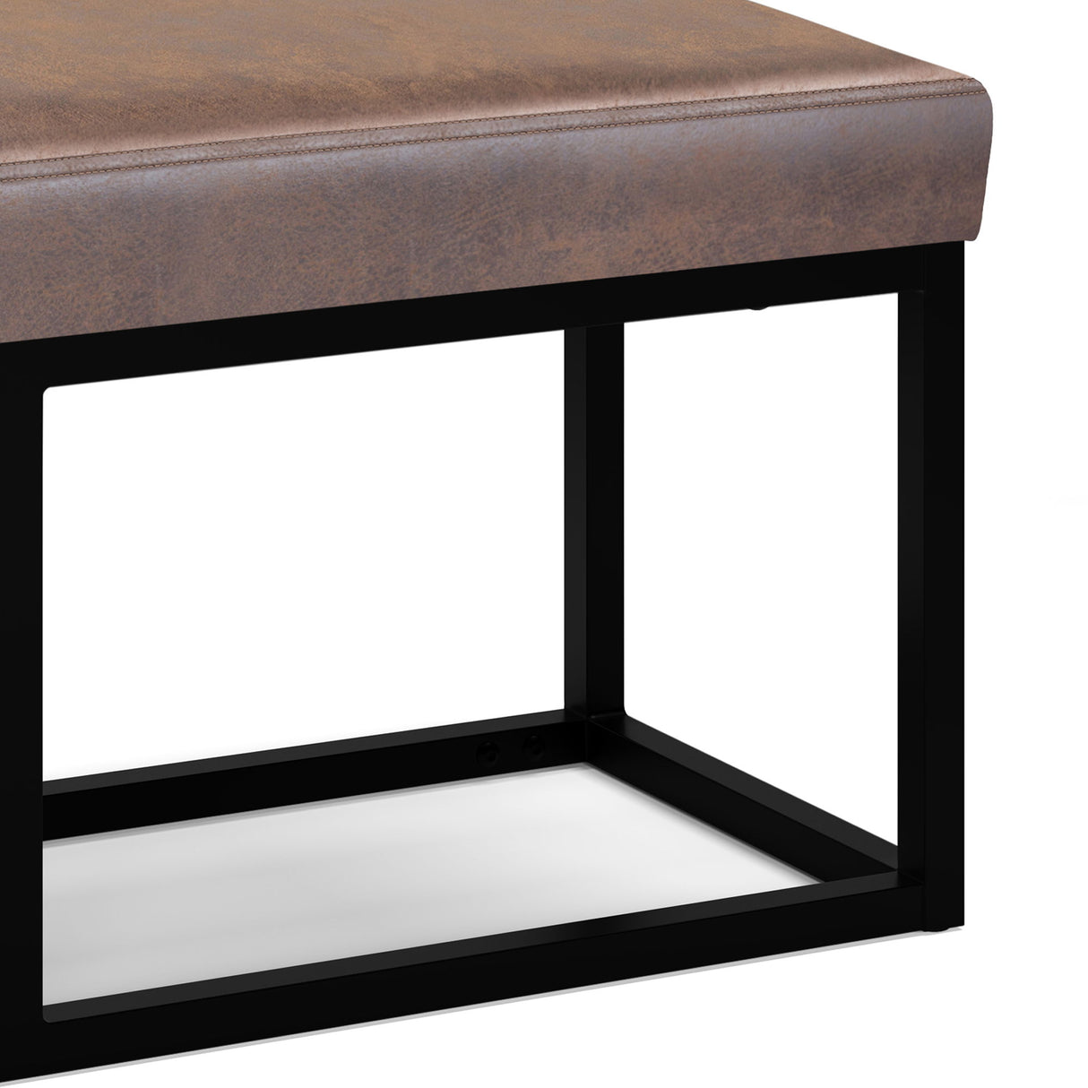 Reynolds - Bench - Distressed Chestnut Brown by Simpli-Home | Bel Furniture