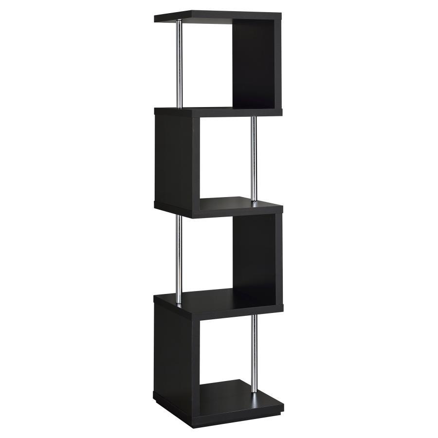 Baxter - 4-shelf Bookcase by CoasterEveryday | Bel Furniture