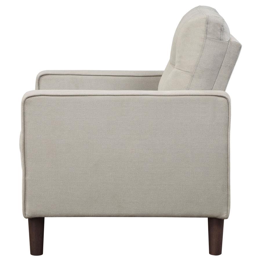 Bowen - Upholstered Track Arm Tufted Accent Chair by Coaster Fine Furniture | Bel Furniture