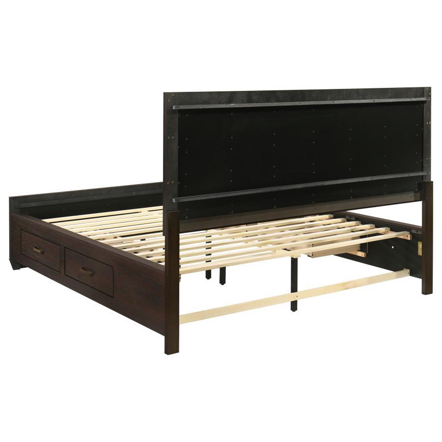 Kauffman - Wood Storage Panel Bed by CoasterEveryday | Bel Furniture