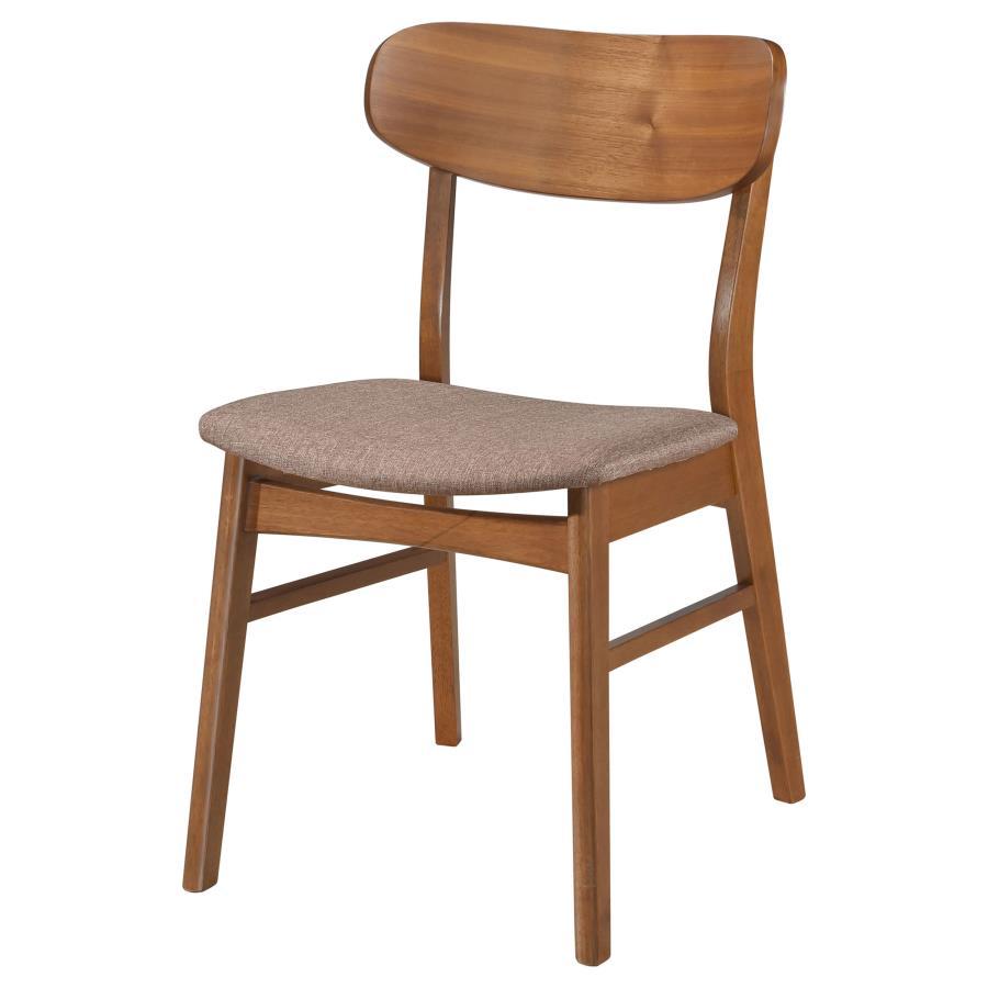 Dortch - Dining Side Chair (Set of 2) - Walnut And Brown by Coaster Fine Furniture | Bel Furniture