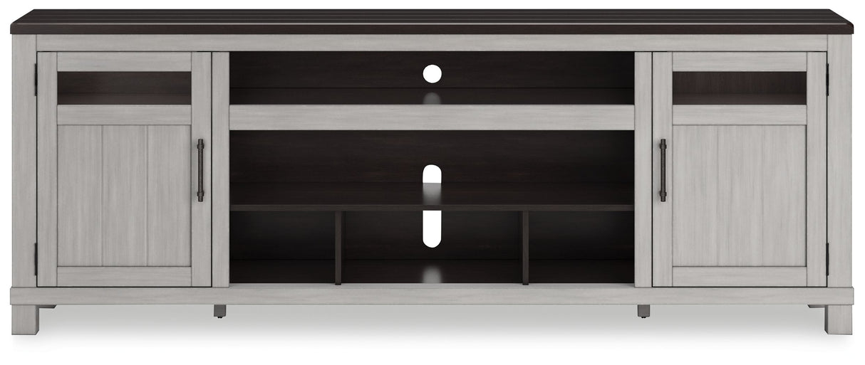 Darborn - Gray / Brown - XL TV Stand W/Fireplace Option by Signature Design by Ashley® | Bel Furniture