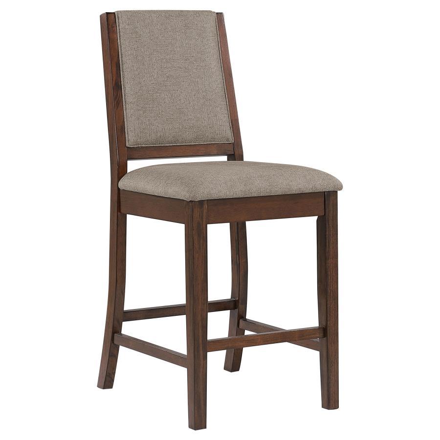 Patterson - Upholstered Counter Chair (Set of 2) - Mango Oak by CoasterEveryday | Bel Furniture