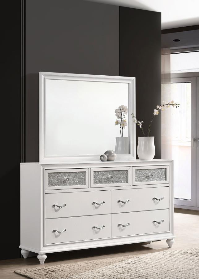 Barzini - 7-drawer Dresser With Mirror by CoasterEveryday | Bel Furniture