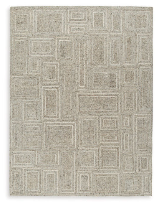 Brickburgh - Area Rug Gray 8' x 10' by Signature Design by Ashley® | Bel Furniture