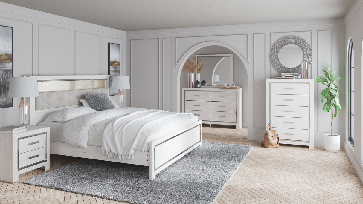 Altyra - Dresser, Mirror, Panel Bookcase Bed White by Signature Design by Ashley® | Bel Furniture
